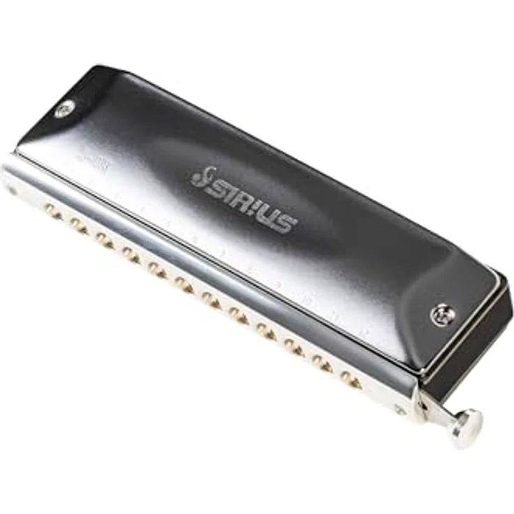 Suzuki Sirius S-48S, chromatische Mundharmonika in C-Dur mit 48 Stimmzungen und verchromter Messingplatte, inkl. Etui und Reinigungstuch – Bild 10