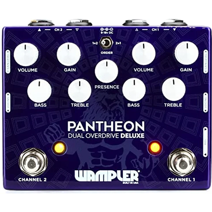 Wampler Dual Pantheon Overdrive, Effektpedal mit zwei unabhängigen Overdrive-Schaltungen und optionalem Stereo-Ausgang – Bild 2