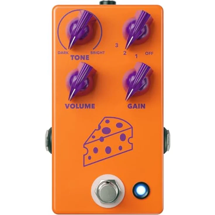 JHS Pedals Cheese Ball, Fuzz Distortion Effektpedal mit analoger Arbeitsweise, True Bypass und 4-Wege Gain- und Tone-Settings – Bild 2