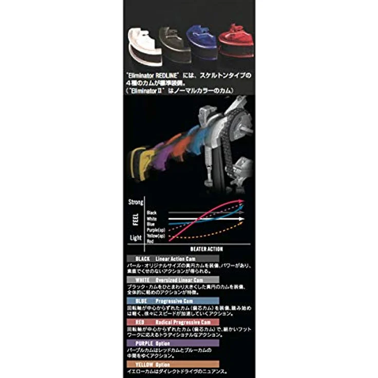 Pearl Eliminator Redline Single Pedal Belt Drive, Fußmaschine für Schlagzeug mit effizientem Riemenantrieb – Bild 3