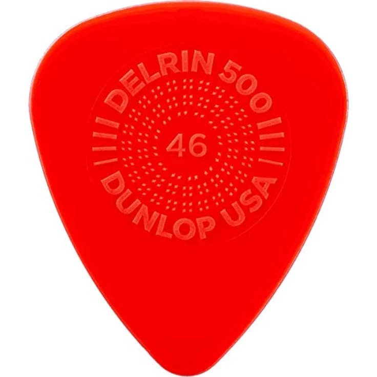 Jim Dunlop Plektrum Delrin 500 Prime Grip, 0,46mm, 72 Stück, flexible und robuste Gestaltung aus hochwertigem Material – Bild 1
