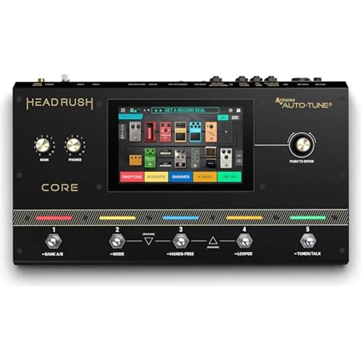 Headrush Core, Gitarren-Multieffekt mit Amp-Modellierung, 7-Zoll Touchscreen, inkl. Auto-Tune und Bluetooth