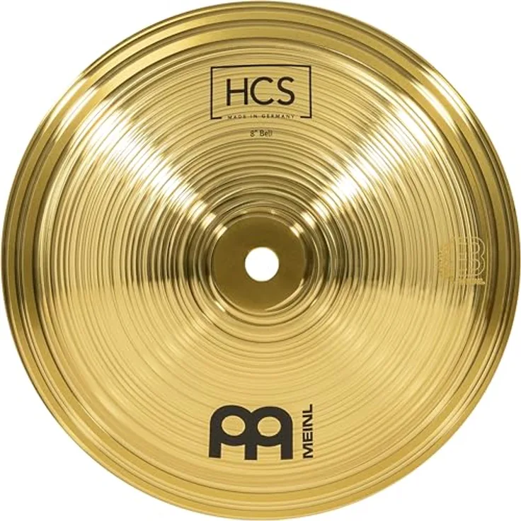 Meinl Cymbals HCS Bell, 8 Zoll Messing Glocke mit scharfem Ping-Sound, traditionelles Finish (HCS8B)