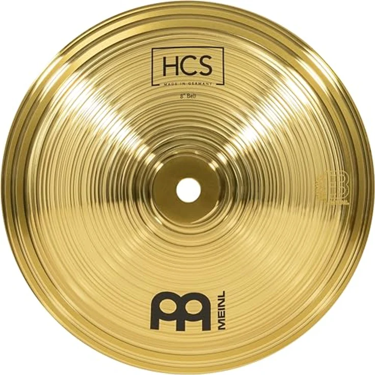 Meinl Cymbals HCS Bell, 8 Zoll Messing Glocke mit scharfem Ping-Sound, traditionelles Finish (HCS8B) – Bild 1