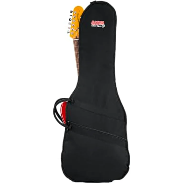 Gator Electric Guitar Gigbag, Gitarrentasche mit 10mm Polsterung, Schultertrageriemen, verstärkt an Kopfplatte und Brückensektion, Nylon, 96,5 cm x 38,0 cm x 8,9 cm, 0,68 kg – Bild 2