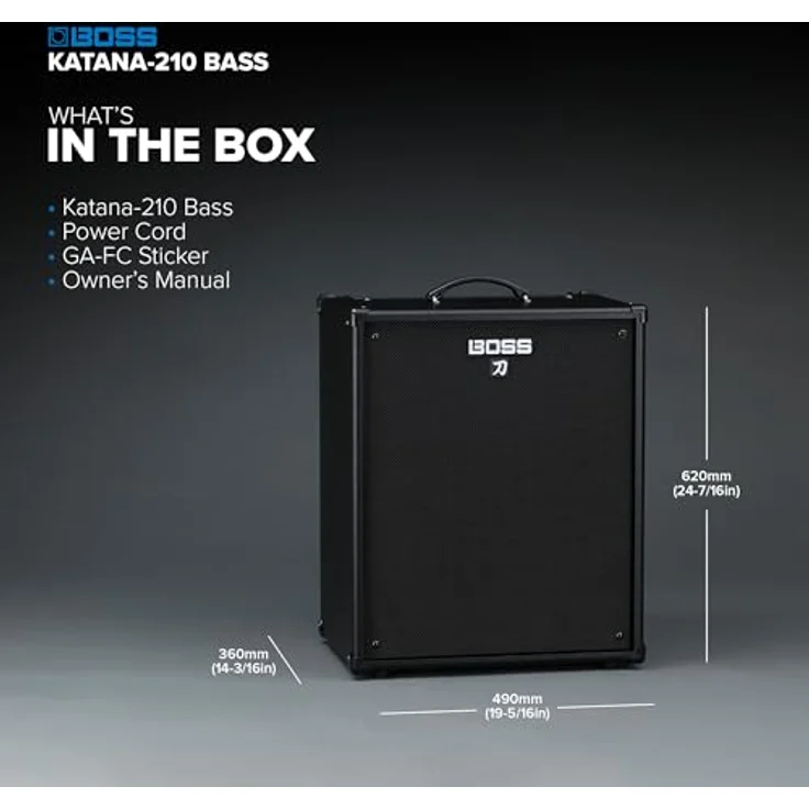 Boss Katana-210 Bass, Modelling Combo für E-Bass mit 160 Watt, 2x10" Lautsprechern, Effekten und Bluetooth, Schwarz – Bild 3