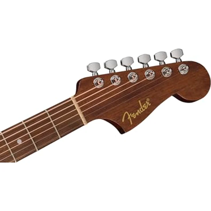 Fender California Standard Redondo CE, Elektro-Akustikgitarre mit Fichtendecke und schwarzem Schlagbrett, Natur – Bild 4