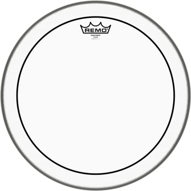 Remo Schlagzeugfell Pinstripe transparent 15", 2-lagig, tiefen Ton für Pop und Rock – Bild 1