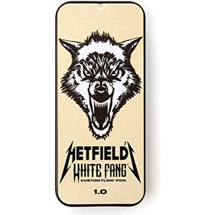Jim Dunlop Ultex Hetfield's White Fang Plektrum, 1mm, Schachtel mit 6 Stück, Weiß – Bild 2