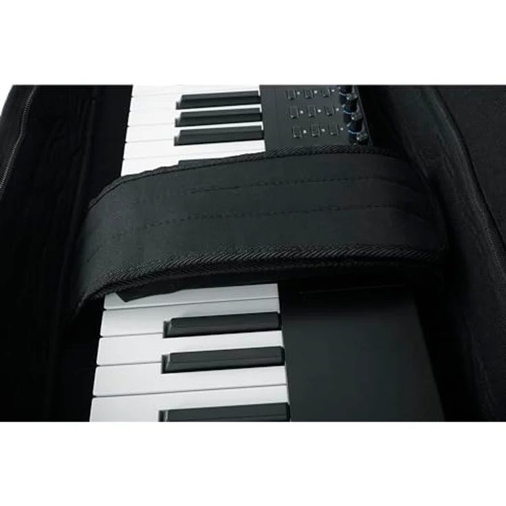 Gator GKB-61 Slim, Keyboardtasche aus robustem Nylon für 61 Tasten Keyboards, schwarz – Bild 8