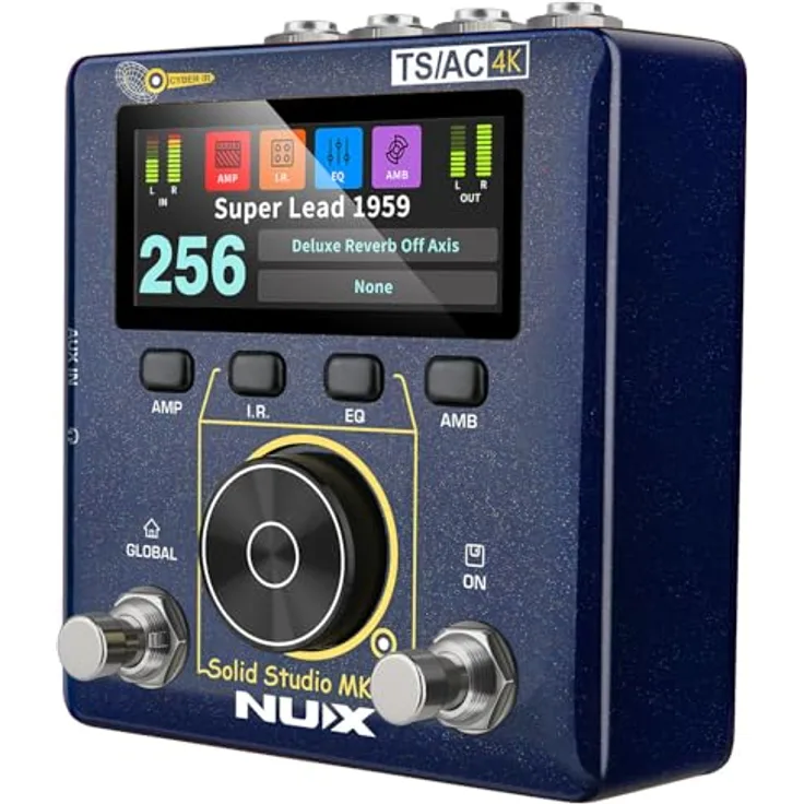 Nux Solid Studio MKII B-Stock, Gitarren-Multieffekte mit Stereo CYBER IR™ Engine, 128 Preset-Speicherplätzen, Aluminium-Druckguss-Gehäuse