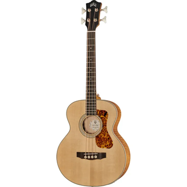 Guild Jumbo Junior Bass Westerly, akustischer Bass mit massiver Sitka Fichtendecke, Ahornlaminat, 603mm Mensur, Natur Satin Finish