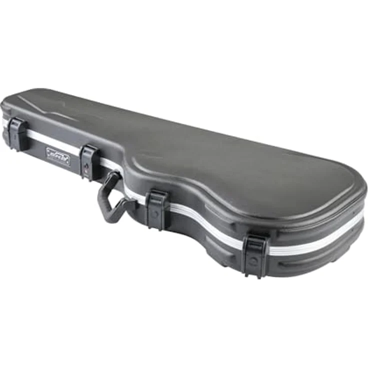 SKB FS-6 Electric Guitar Case, Hartschalen-Gitarrenkoffer für ST-Style und T-Style Modelle, TSA-anerkannte Verriegelung, gepolsterter Griff, schwarz – Bild 8