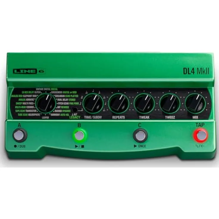 Line6 DL4 MKII Delay, Effektpedal mit 30 Delay-Modi und 2 Loopern, Mono/Stereo, inkl. MIDI und 128 Presets