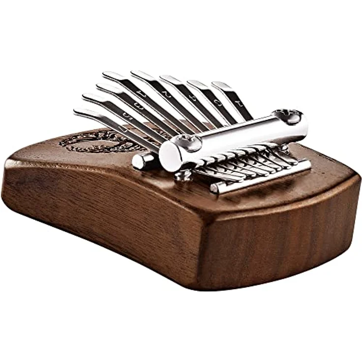 Meinl 8 Notes Solid Walnut Kalimba, Sonic Energy Serie mit Baum des Lebens Schnitzerei, 8 Zungen aus verchromtem Stahl, Korpus aus Walnussholz, Stimmung: C Major – Bild 8