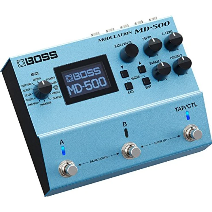 Boss MD-500 Modulation, Gitarren-Multieffektpedal mit 12 Modulations-Effekten, 297 Speicherplätze, True Bypass, großes LCD-Display – Bild 4