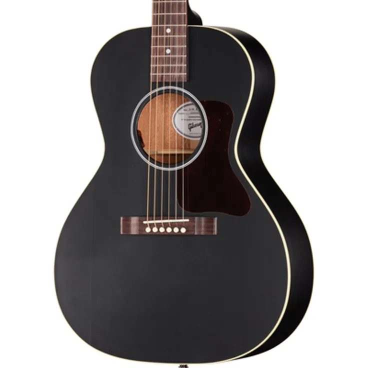 Gibson L-00 Special Satin Ebony, Westerngitarre mit Tonabnehmer, Grand Concert, massive Sitkafichte, satinierte Oberfläche