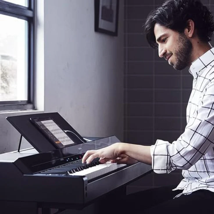 Yamaha P-S500, Smart Digitalpiano mit 88 gewichteten Tasten, Stream Lights, Bluetooth, 660 Instrumentenklängen - Schwarz – Bild 5