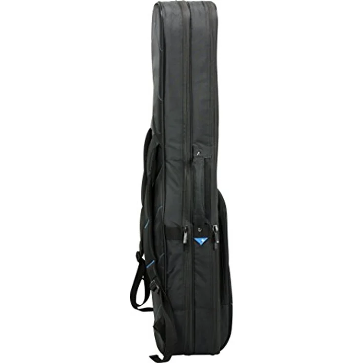Reunion Blues RBX-2E Doppel E-Gitarren Gig Bag, wasserdichtes Quilted Chevron Außenmaterial, RBX-Schutzsystem, gepolstertes blaues Innenfutter, schwarz – Bild 3