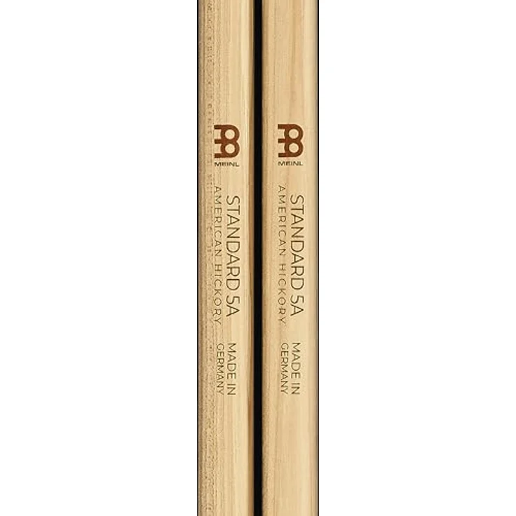 Meinl 5A Standard Hickory, Drumsticks aus American Hickory mit eichelförmigem Holzkopf, medium Gewicht, Länge 406 mm, Durchmesser 14,4 mm – Bild 10