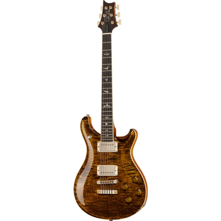 PRS McCarty 594 10 Top Yellow Tiger, E-Gitarre mit Mahagoni Korpus, 10 Top Ahorn Decke, 2x PRS 58/15 LT Humbucker, Yellow Tiger Finish, inkl. Koffer, Made in USA