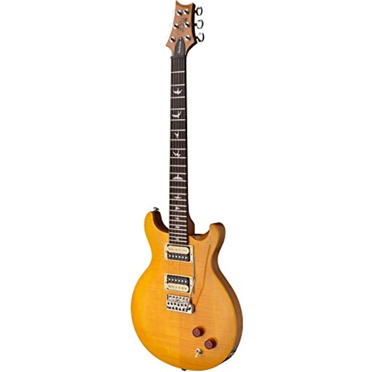 PRS PRS SE Santana SY, Signature E-Gitarre mit Mahagoni Korpus, geflammter Ahorn Decke, Wide Fat Hals, 2x PRS Santana "S" Humbucker, Finish: Santana Yellow, inkl. Gig Bag – Bild 3