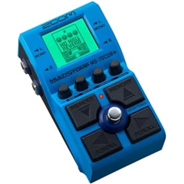 Zoom MS-70CDR+ MultiStomp Gitarren-Multi-Effektpedal mit 149 Effekten, Reverb, Modulation, Chorus, Delay, blau – Bild 5