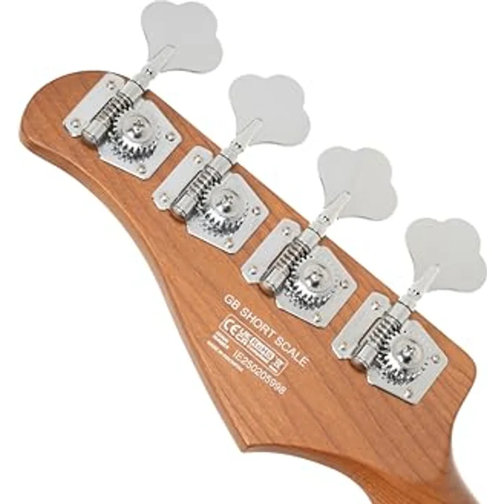 Cort GB Short Scale FDP, E-Bass mit Pappel-Korpus, geröstetem Ahorn-Hals, 22 Jumbo Bünden, aktivem Markbass Preamp, Fandango Purple – Bild 4