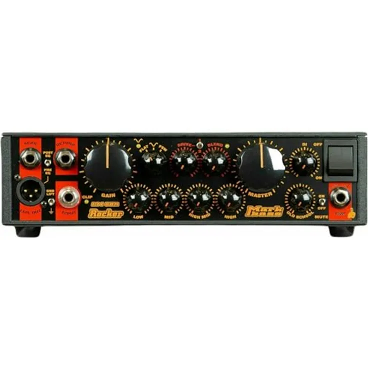 Markbass Little Mark Rocker 58R, Transistor Bassverstärker Topteil mit 500 W, kompakt und leicht, biologisch abbaubares Gehäuse