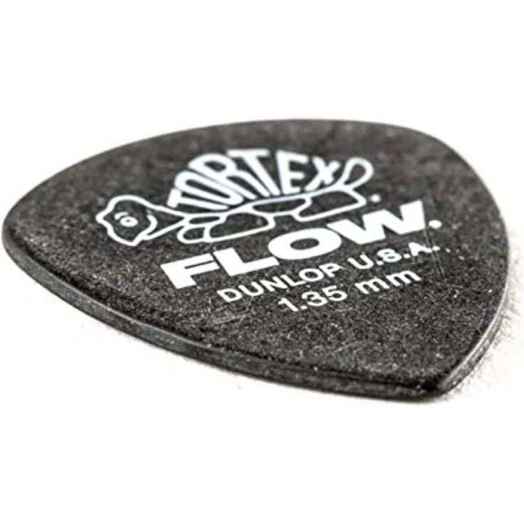 Dunlop Flow Standard Pick Set 1,35 mm, Plektrum Set mit 12 Stück, scharfe Spitze, langlebig, schwarz – Bild 3