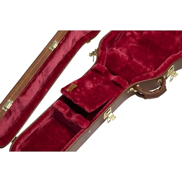 Gibson ES-339 Case, Gitarrenkoffer mit schwarzem Innenfutter und Zubehörfach, braun – Bild 3