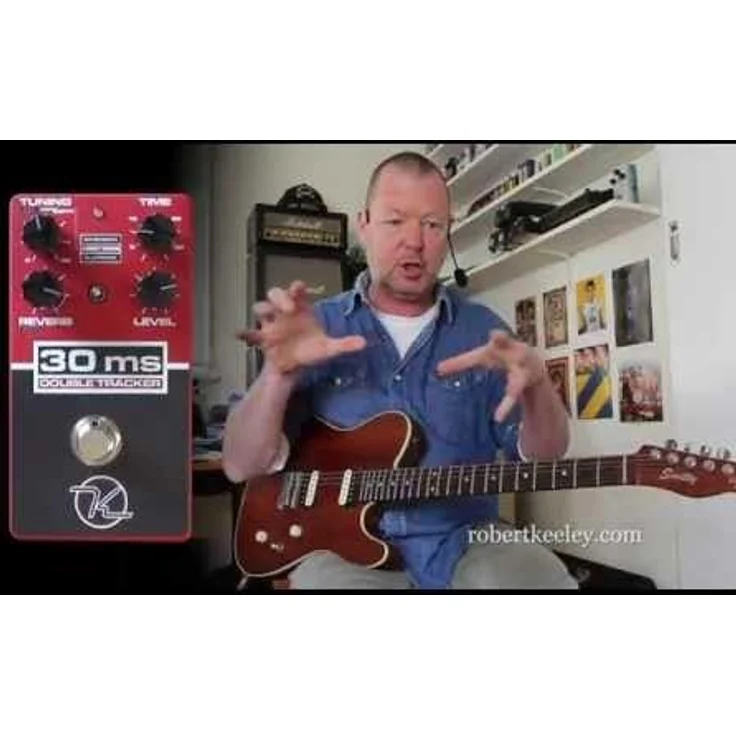 Keeley 30ms Automatic Double Tracker, Stereo-Effektpedal mit Doubling Effekten und Hall, für Gitarre, Bass und Gesang – Bild 5