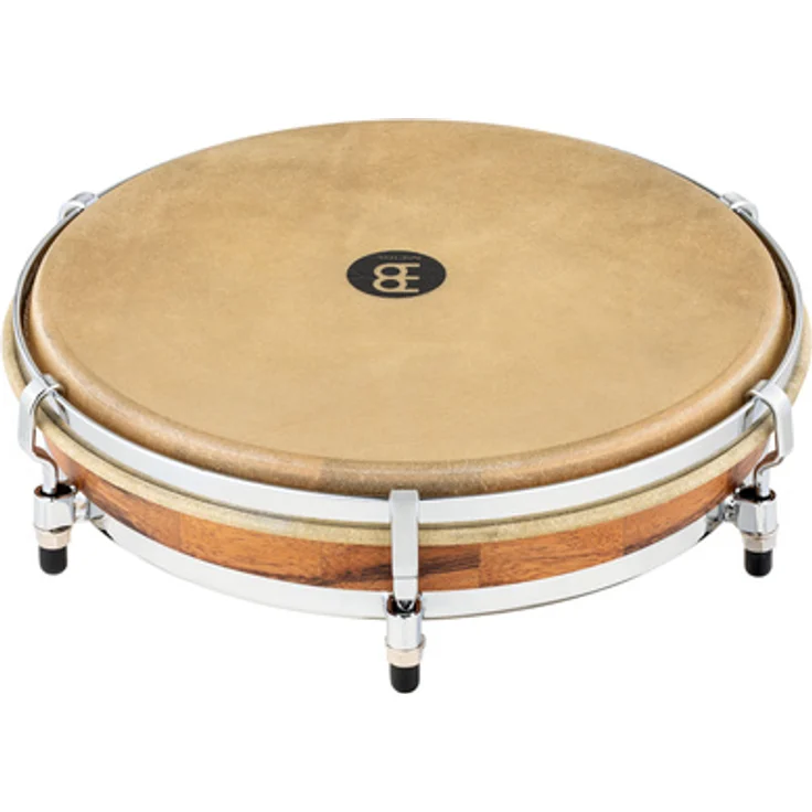 Meinl 12" Punteador, Pandero de Plena Trommel aus Chamchuriholz mit Kuhfell, Antique Brown, inkl. Tasche und Stimmschlüssel – Bild 1