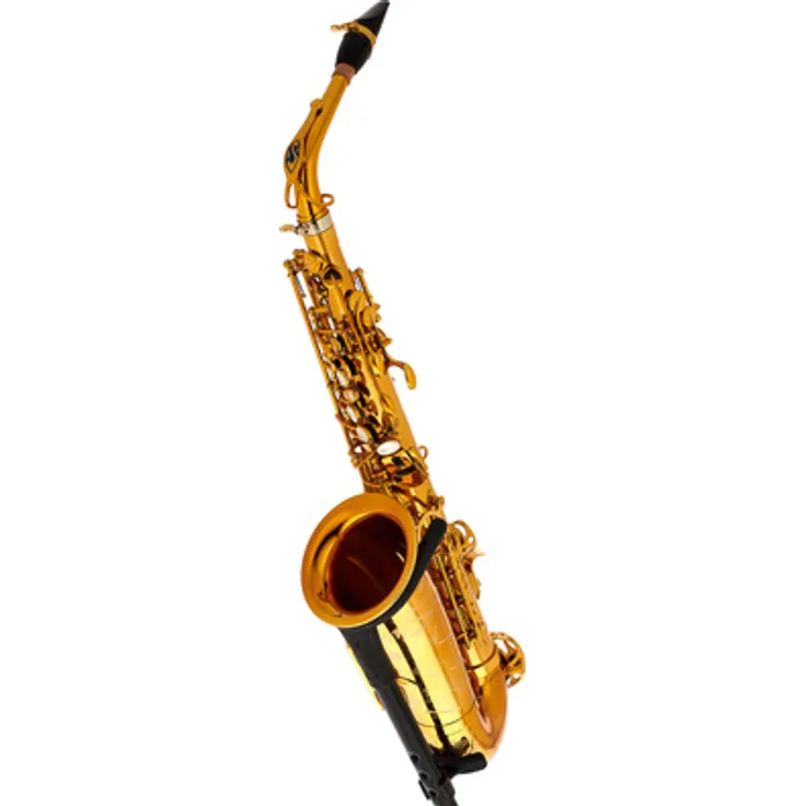 Selmer Signature Alto Sax SE-ASIL, Altsaxophon in Es mit Goldlack, optimierte Intonation und exklusive Art-Déco-Gravur