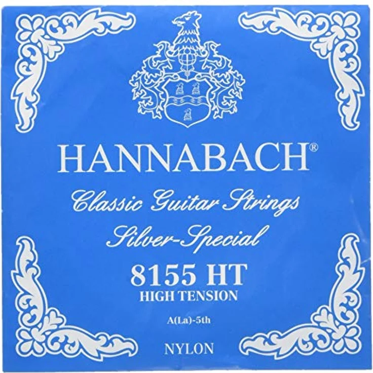 Hannabach 8155HT Blue Nylon-Saite für klassische Gitarre, hohe Spannung, nickelfrei, Made in Germany – Bild 1