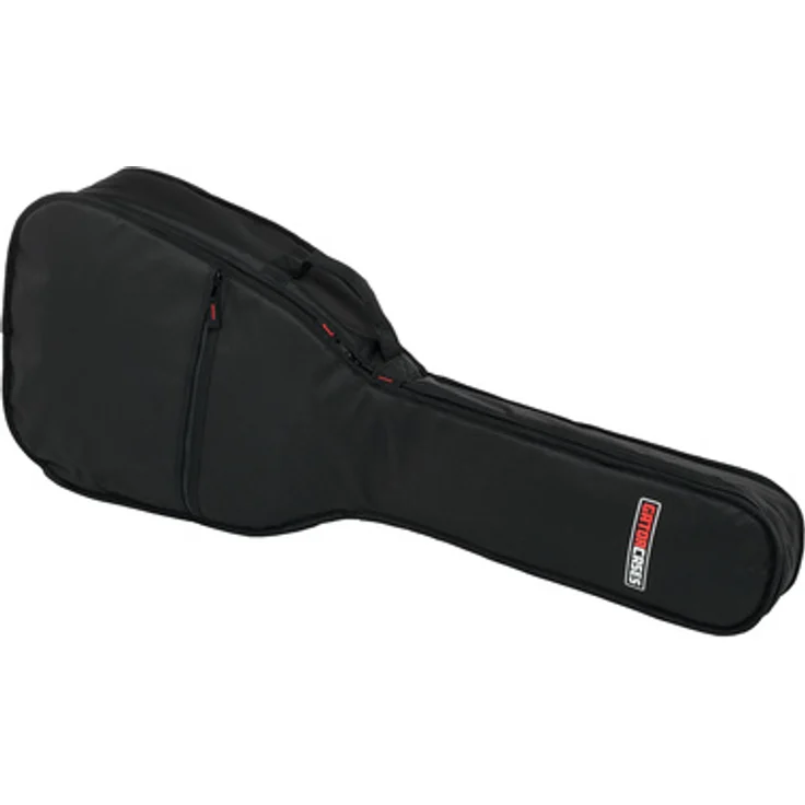 Gator GBE-Dread, Gigbag für Dreadnought Westerngitarren, 10 mm Polsterung, robustes 600-Denier Nylon, Rucksackgarnitur, Außentasche