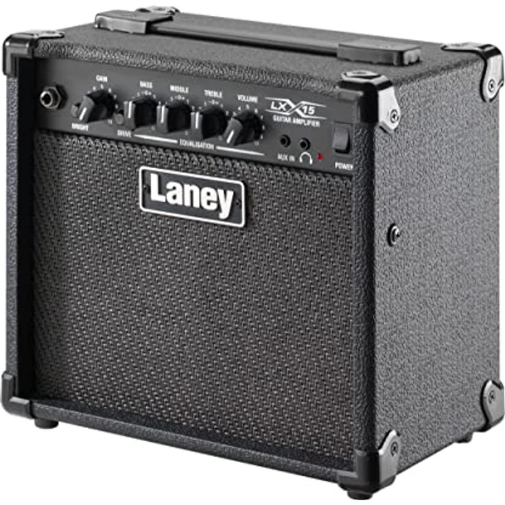 Laney LX15, E-Gitarren-Combo mit 15W Leistung, 3-Band-EQ und Kopfhörerbuchse, Schwarz – Bild 2