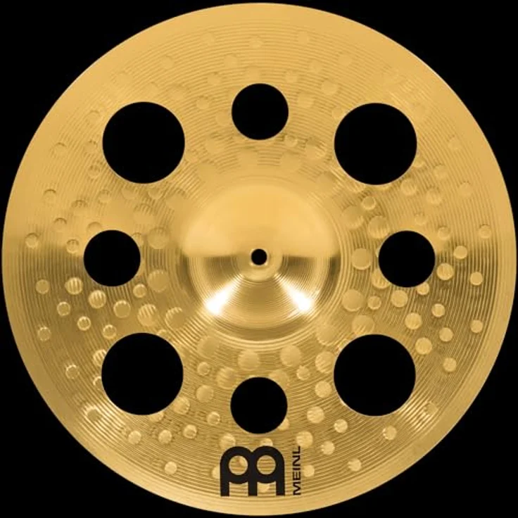 Meinl Cymbals HCS Trash Crash 16 Zoll, Schlagzeug Becken mit Löchern aus Messing, traditionelles Finish (HCS16TRC) – Bild 4