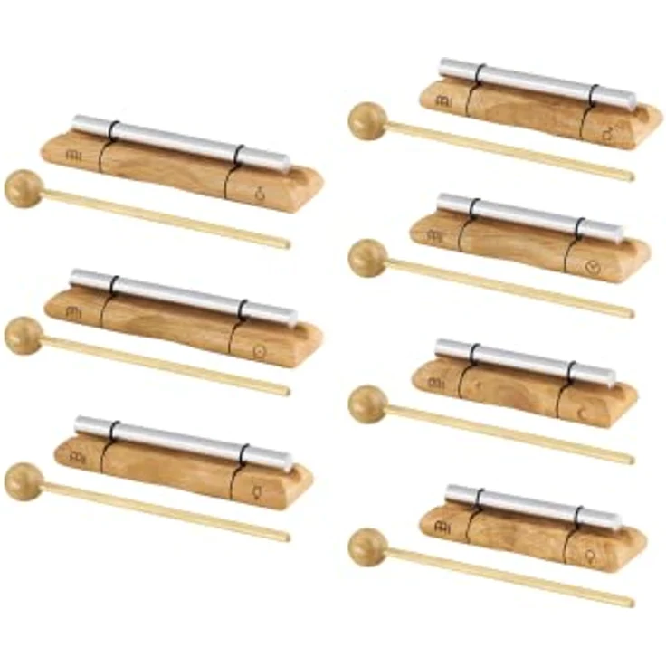 Sonic Energy Klangstäbe Chakra Set, 7-teiliges Energy Chimes Set aus Aluminiumlegierung für Meditation und Therapie, inkl. Schlägel und Taschen – Bild 1