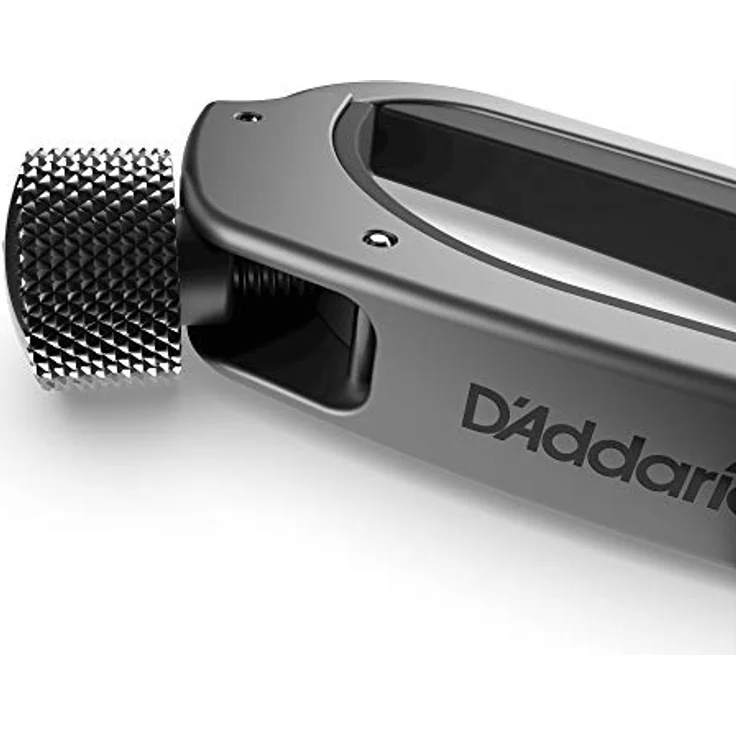Daddario CP02S, Silber Kapodaster für Western- und E-Gitarre, hochwertiger Aluminium-Kapodaster mit Feingewinde und Ein-Hand-Bedienung – Bild 2