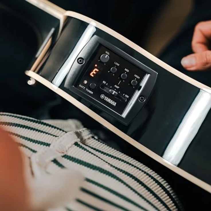 Yamaha APX 600 Oriental Blue Burst, Westerngitarre mit Tonabnehmer, Fichten Decke, Nato Korpus, 43 mm Sattelbreite, 634 mm Mensur – Bild 4