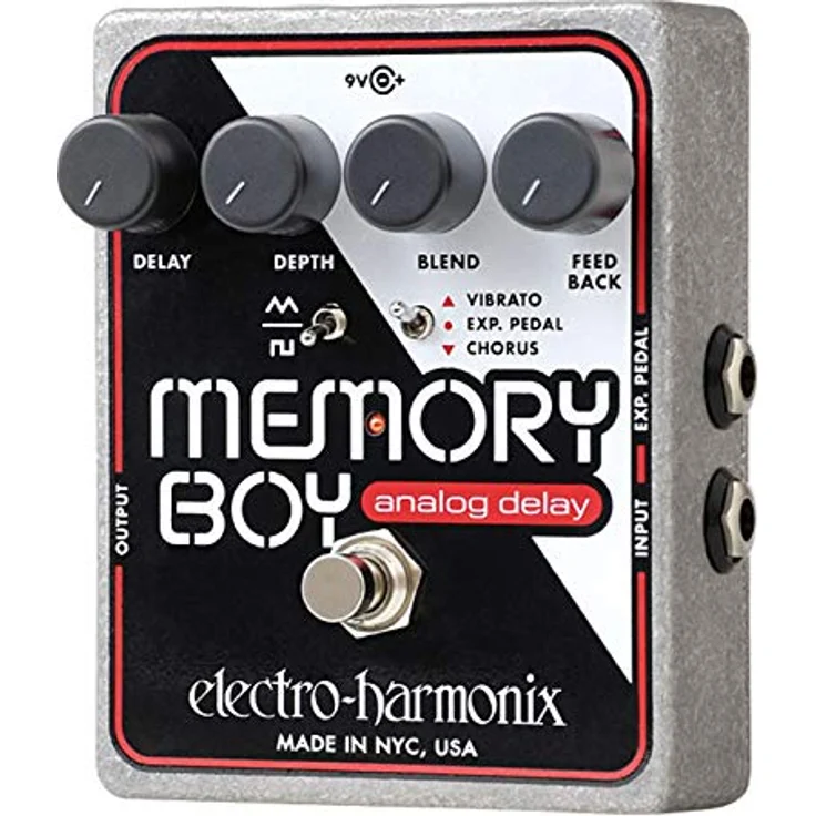 Electro Harmonix Memory Boy, Analog Delay Pedal mit Vibrato/Chorus, Delayzeit 30 mS bis 550 mS, inkl. Expression Pedal Anschluss – Bild 1