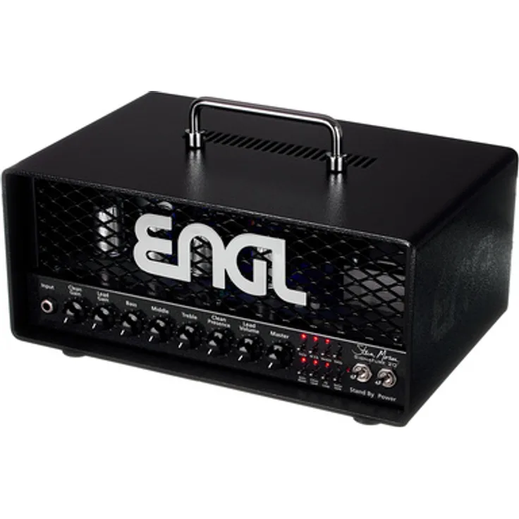 Engl E658BO Steve Morse 20 Blackout, Röhrenverstärker Topteil für E-Gitarre mit 20 Watt Leistung, 2 Kanäle, Effekte Reverb und Delay, Schwarz