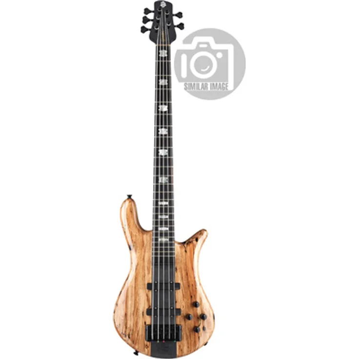 Spector Euro 5 CST Spalted Maple Ltd, 5-Saiter E-Bass mit aktiven EMG X P/J Tonabnehmern, Natur Finish