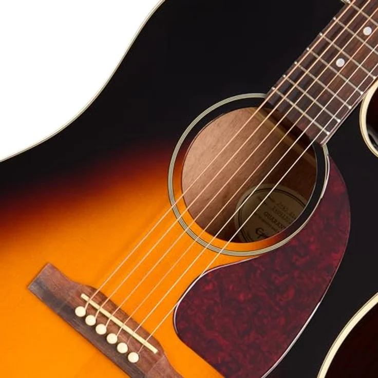 Epiphone J-45 Studio EC VS, Cutaway Westerngitarre mit massiver Fichtendecke und Fishman Tonabnehmer, Vintage Sunburst – Bild 3