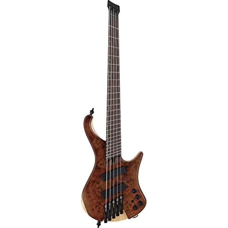 Ibanez EHB1265MS-NML, 5-saitiger Headless Multiscale E-Bass mit Esche-Korpus und Walnuss-Decke, Natural Mocha Low Gloss – Bild 1