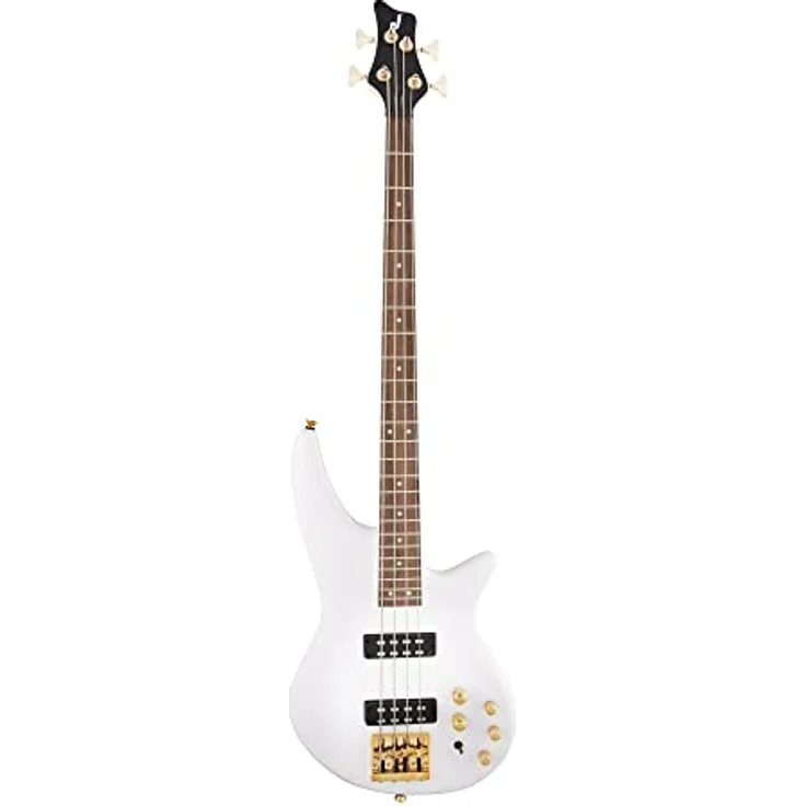 Jackson JS3 Spectra Bass, E-Bass der JS-Serie mit Pappel-Korpus, Ahorn-Hals, 24 Jumbo Bünden, aktiver/p Passiver Elektronik, Snow White – Bild 1