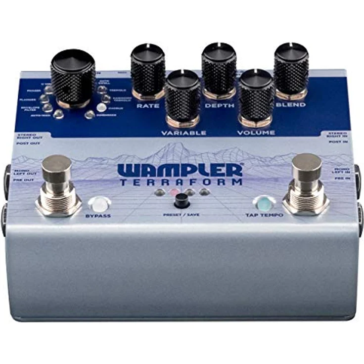 Wampler Terraform Modulator, Effektpedal mit 11 Modulationseffekten, 8 Presets, MIDI-Steuerung und True Stereo – Bild 2