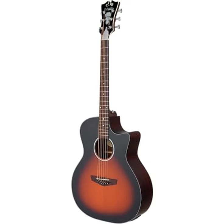 DAngelico Premier Gramercy LS Grand Auditorium Westerngitarre, Satin Vintage Sunburst, Mahagoni, mit Dangelico MG-30 Preamp und integriertem Stimmgerät – Bild 3