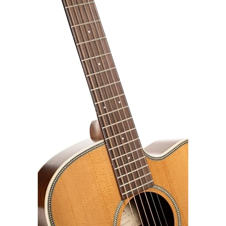 Cort Essence OC 4 Natural, Westerngitarre mit massiver torrifizierter Sitka-Fichtendecke, Mahagoni Korpus und Fishman Presys VT System, Natur – Bild 9